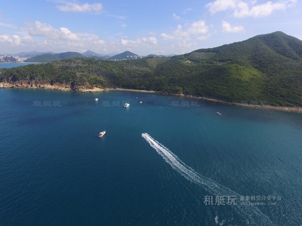 三亞旅游游艇租賃，三亞港至三亞角航線