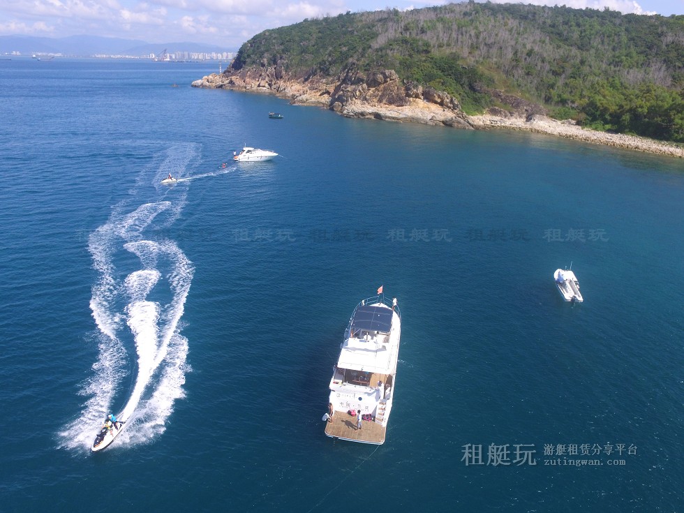 三亞旅游游艇租賃，三亞港至三亞角航線