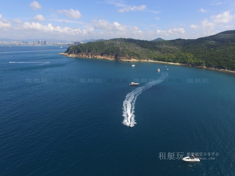 三亞旅游游艇租賃，三亞港至三亞角航線